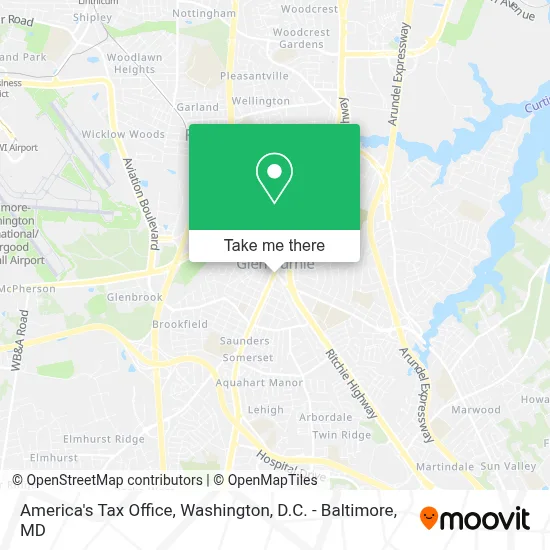 America's Tax Office map