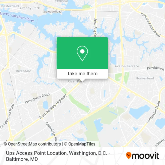 Ups Access Point Location map