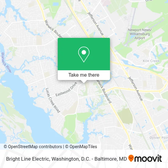 Bright Line Electric map