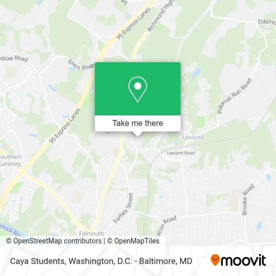 Caya Students map