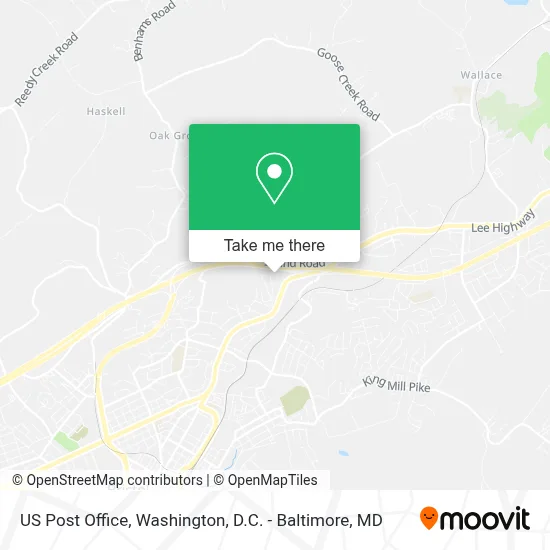 Us Post Office map