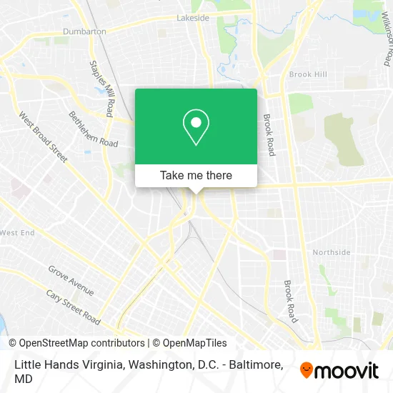 Little Hands Virginia map