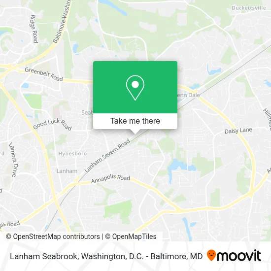 Lanham Seabrook map