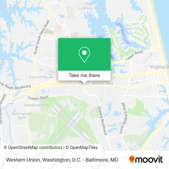 Western Union map