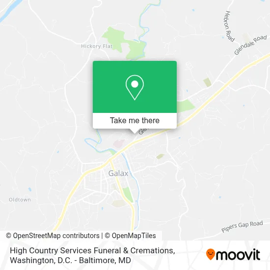 High Country Services Funeral & Cremations map