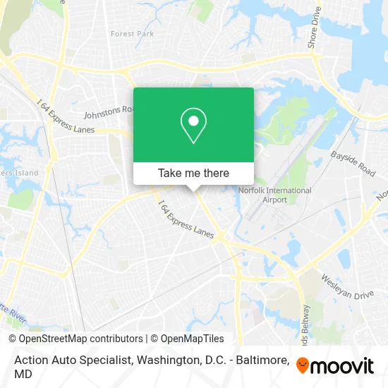 Action Auto Specialist map