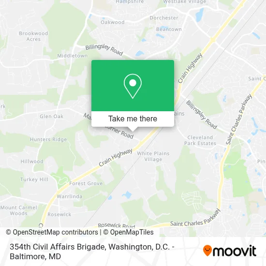 354th Civil Affairs Brigade map