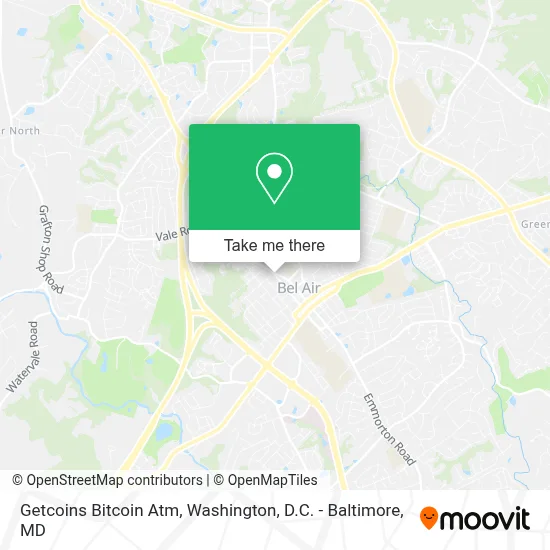 Getcoins Bitcoin Atm map
