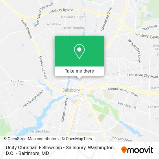 Unity Christian Fellowship - Salisbury map