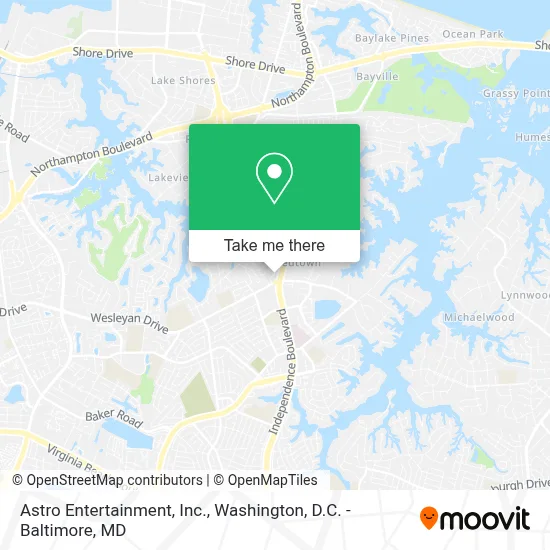 Astro Entertainment, Inc. map