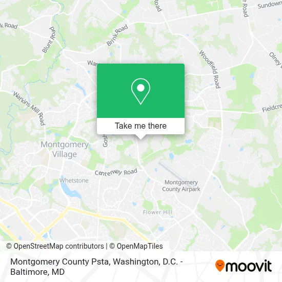 Montgomery County Psta map