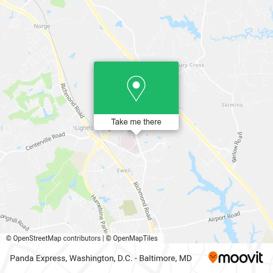 Panda Express map