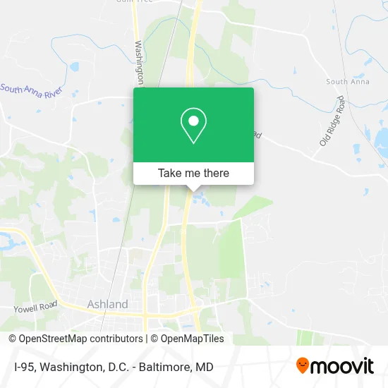 I-95 map