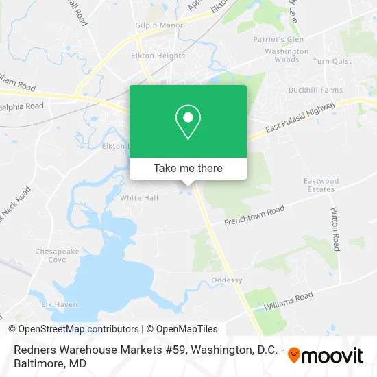 Redners Warehouse Markets #59 map