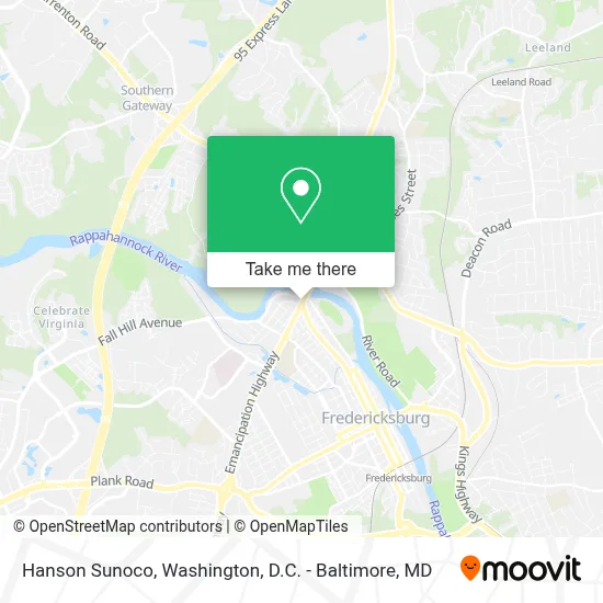 Hanson Sunoco map