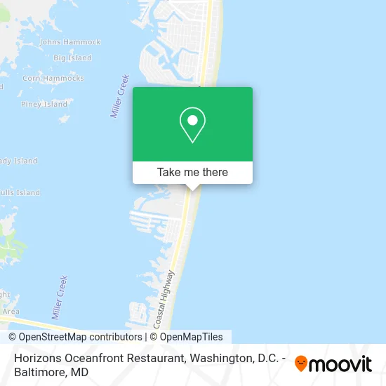Horizons Oceanfront Restaurant map