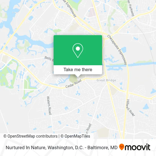 Nurtured In Nature map
