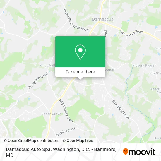 Damascus Auto Spa map