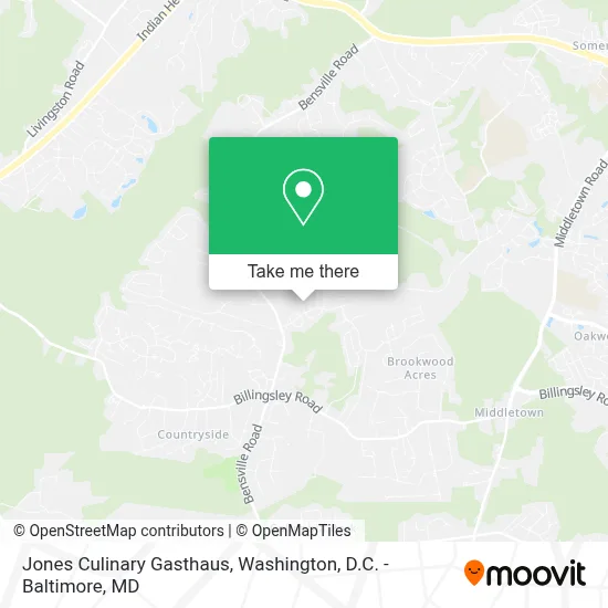 Jones Culinary Gasthaus map