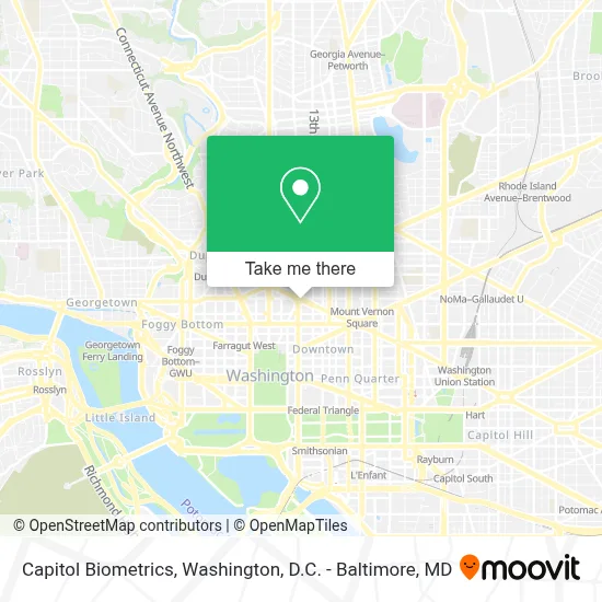 Capitol Biometrics map