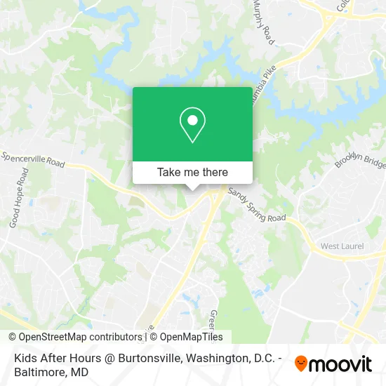 Kids After Hours @ Burtonsville map