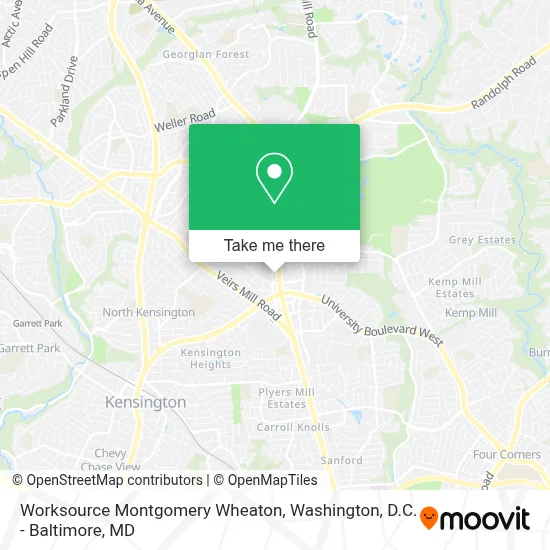 Worksource Montgomery Wheaton map