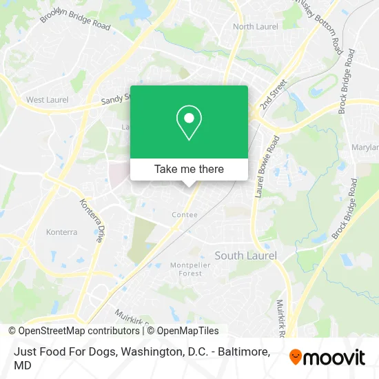 Just Food For Dogs map