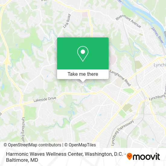 Harmonic Waves Wellness Center map