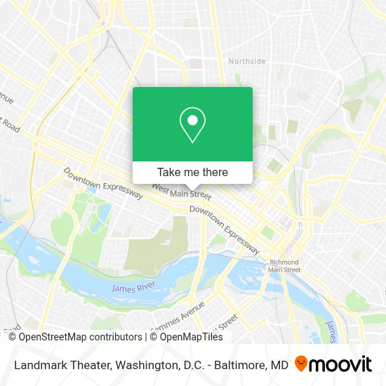Landmark Theater map