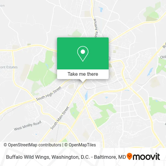 Buffalo Wild Wings map