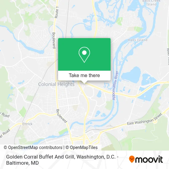 Golden Corral Buffet And Grill map
