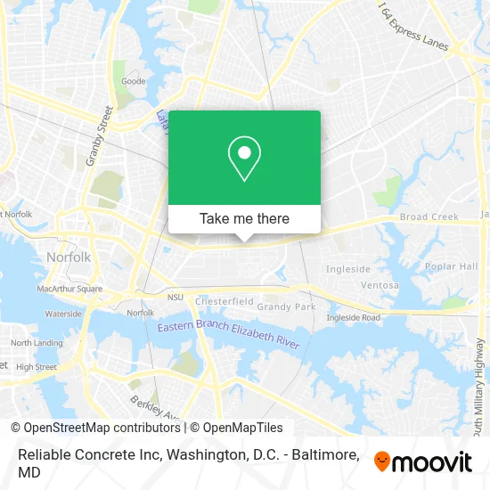 Reliable Concrete Inc map