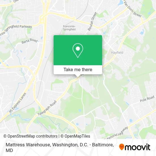 Mattress Warehouse map