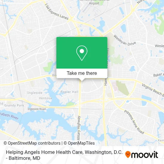 Helping Angels Home Health Care map