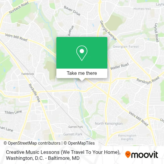 Creative Music Lessons (We Travel To Your Home) map
