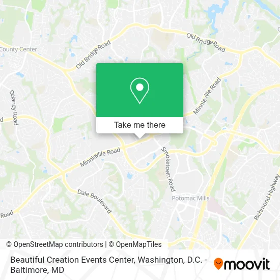 Beautiful Creation Events Center map