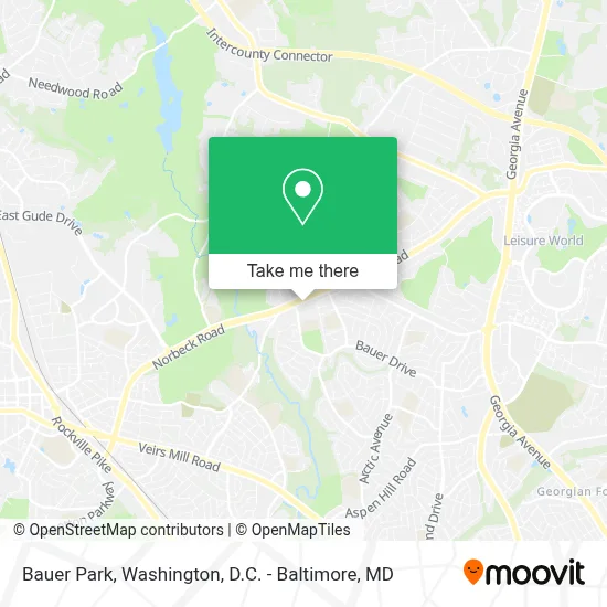 Bauer Park map