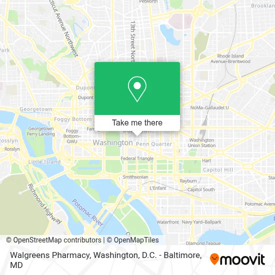 Walgreens Pharmacy map