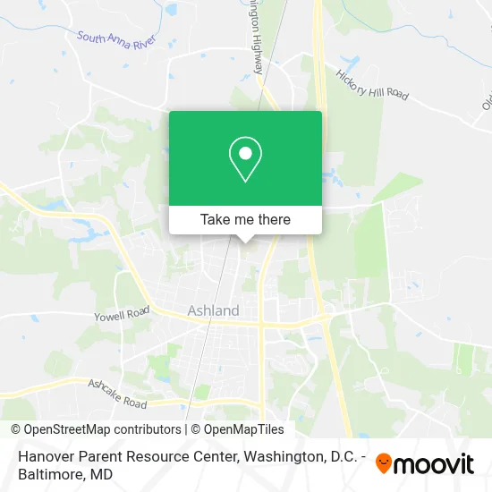 Hanover Parent Resource Center map