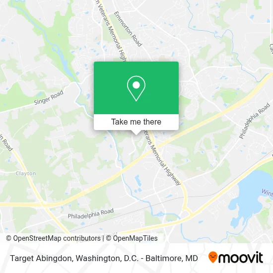 Target Abingdon map