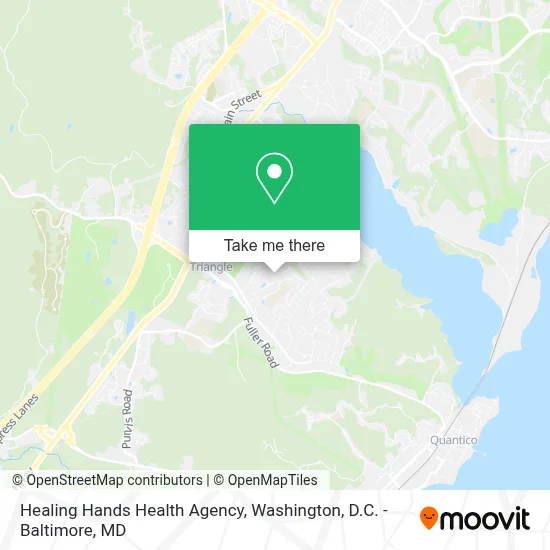 Healing Hands Health Agency map