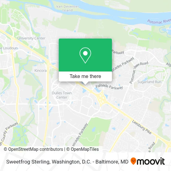 Sweetfrog Sterling map