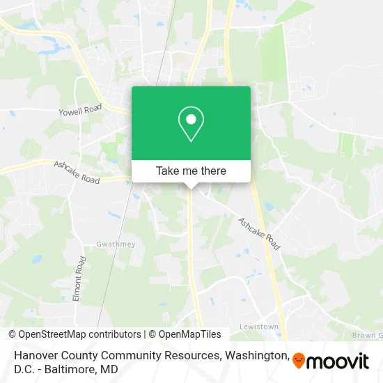 Hanover County Community Resources map