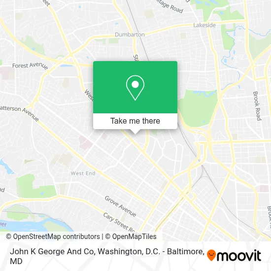 John K George And Co map