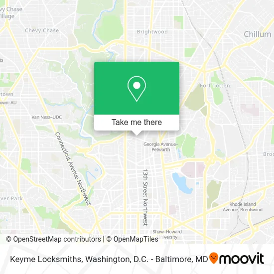 Keyme Locksmiths map