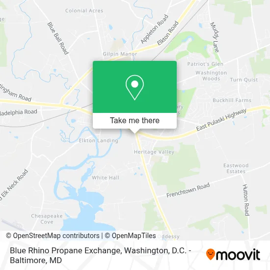 Blue Rhino Propane Exchange map