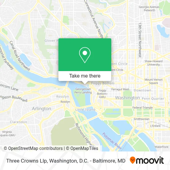 Three Crowns Llp map