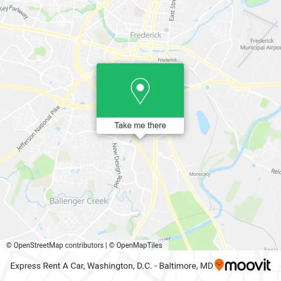 Express Rent A Car map
