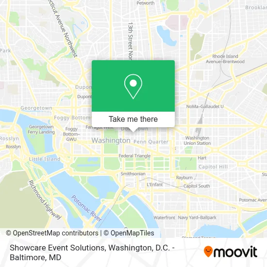 Showcare Event Solutions map