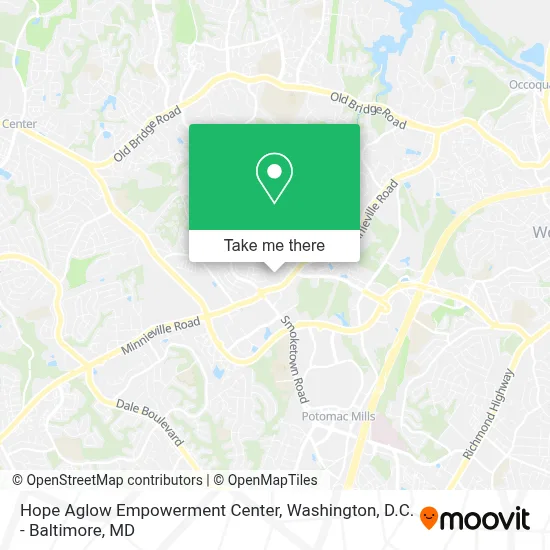 Hope Aglow Empowerment Center map